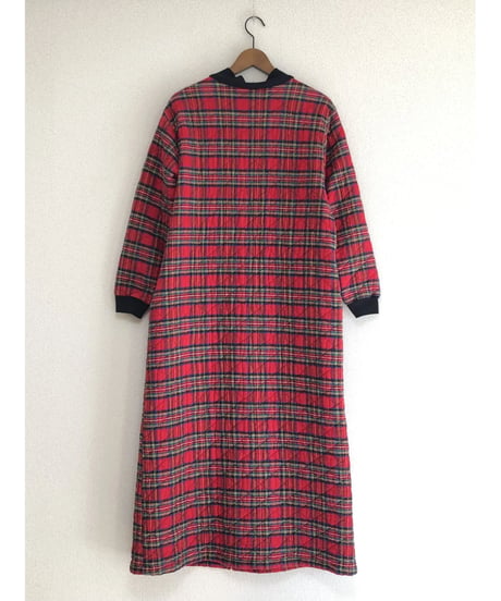 plaid quilting robe