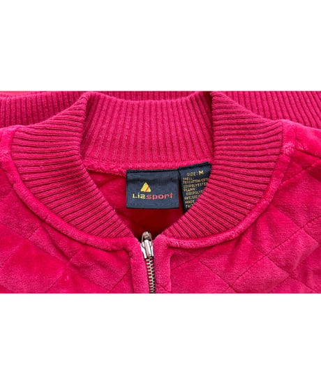 80s quilted velours jacket