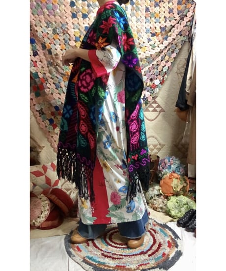 mexican peacock poncho