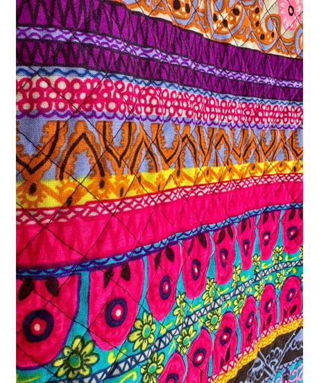 60-70s quilted wide leg pants