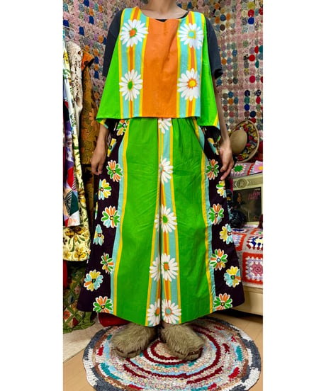 70s super wide leg pants 2piece