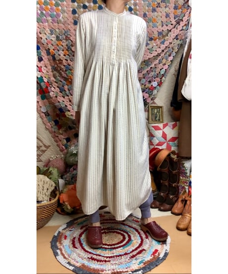 l.l.bean flannel dress（blu）