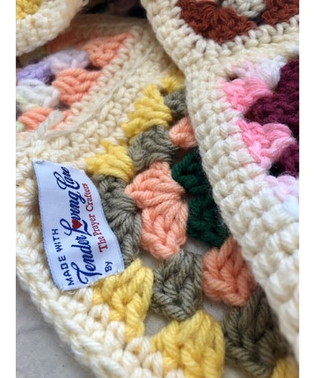 granny square skirt beige