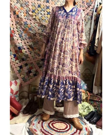 vintage indian cotton dress ③