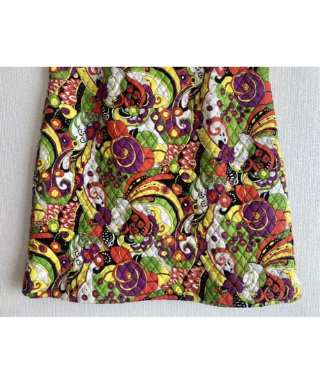 60's psychedelic quilting skirt