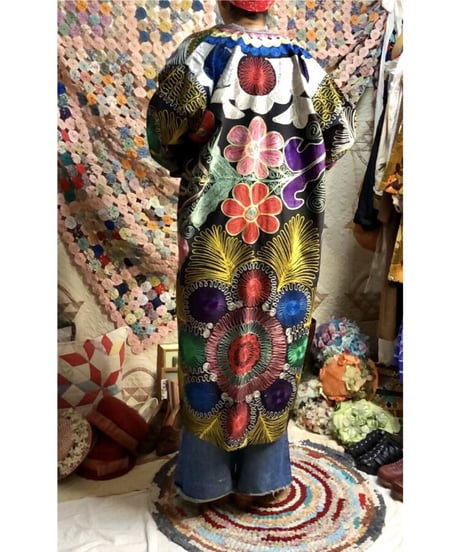 suzani embroidered robe