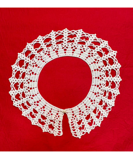 clear beads crochet collar