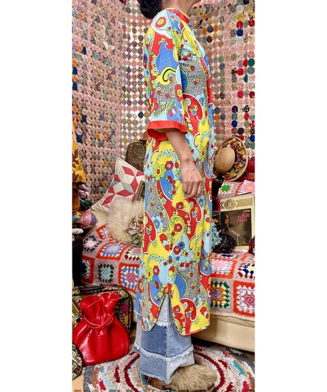60-70s flower robe