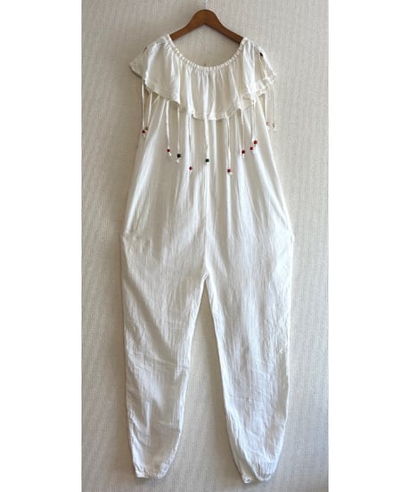 ruffle collar all-in-one