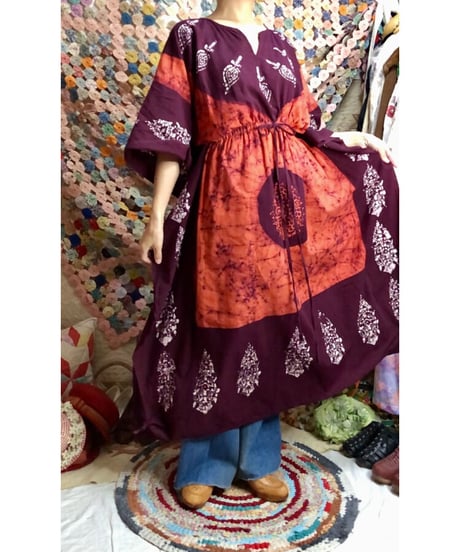 india batik dress