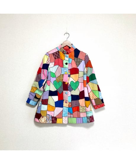 60-70s crazy quilt jacket