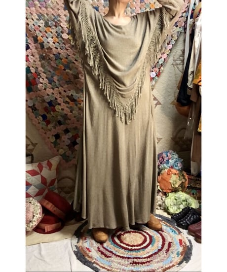 fringe rayon dress