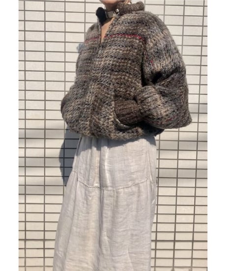 dolman sleeve knit blouson