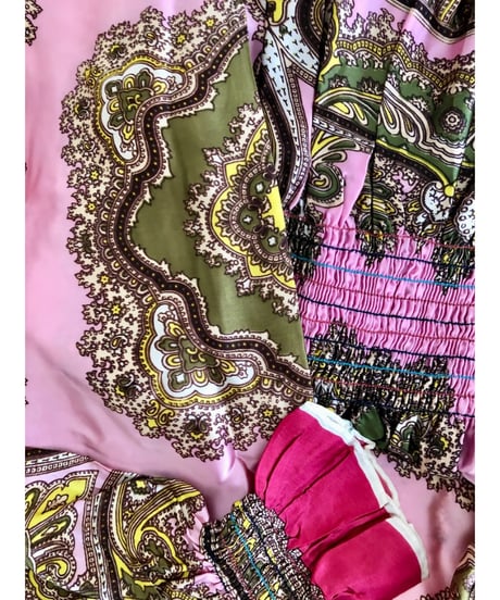 paisley scarf dress