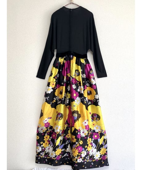 60s psychedelic flower dress