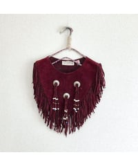 leather fringe collar