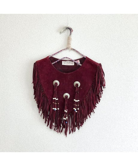 leather fringe collar