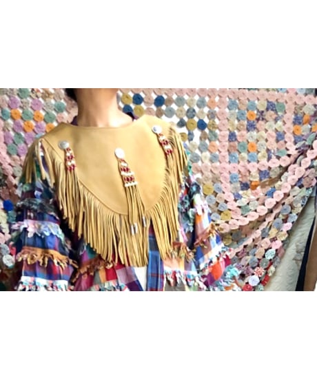 leather fringe collar