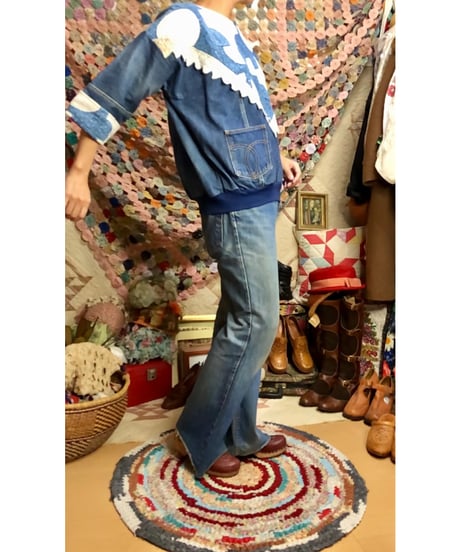 denim and quilt tops
