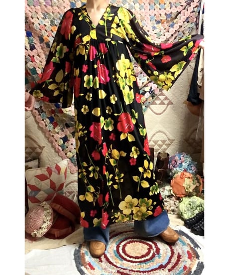 60's flower dress