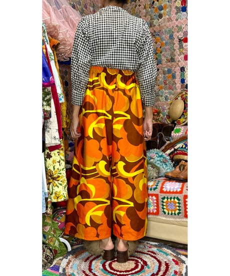 super wide leg pants（60-70s fabric）