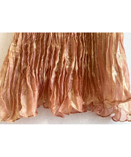 wrinkle maxi skirt