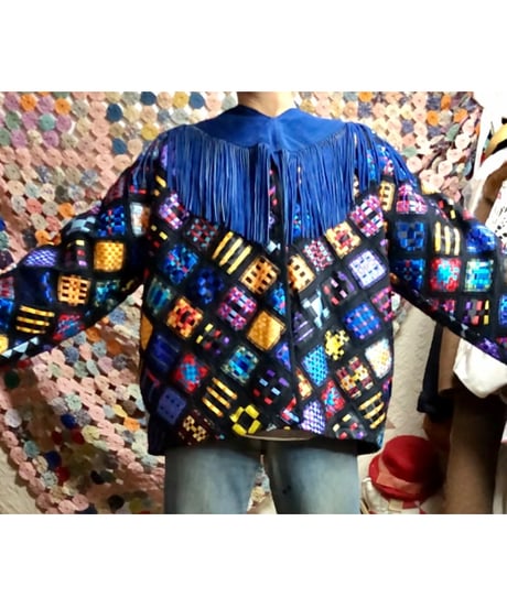 leather fringe collar