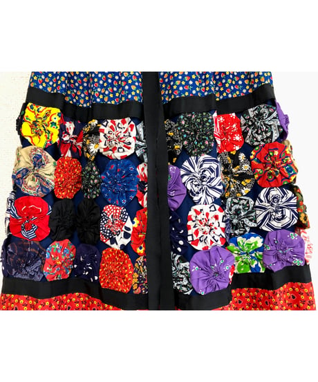 yo-yo quilt skirt