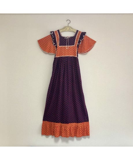 vintage pakistan cotton one-piece②