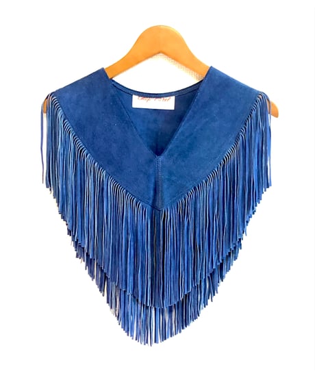 leather fringe collar
