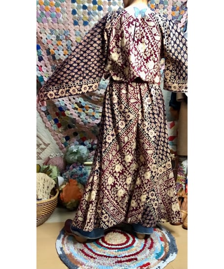 70s pakistan cotton  dress