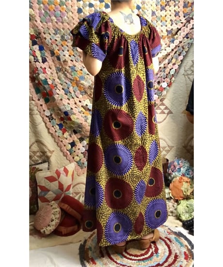 batik print dress