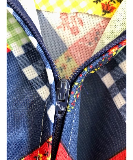 70's patchwork print dress