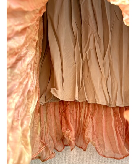 wrinkle maxi skirt