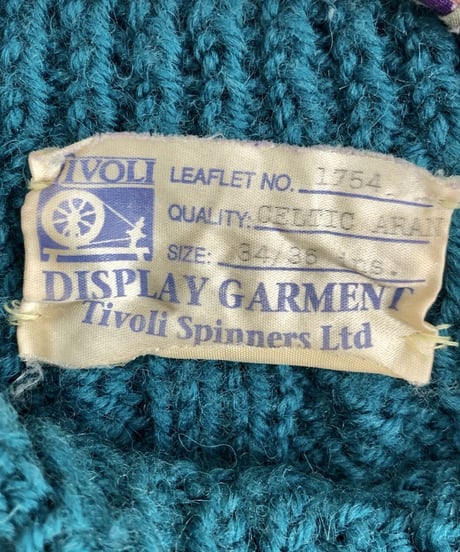pom pom fisherman sweater  green