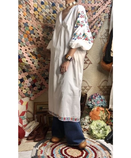 vintage ukrainian embroidered one-piece