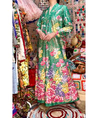 70s flower easy dress