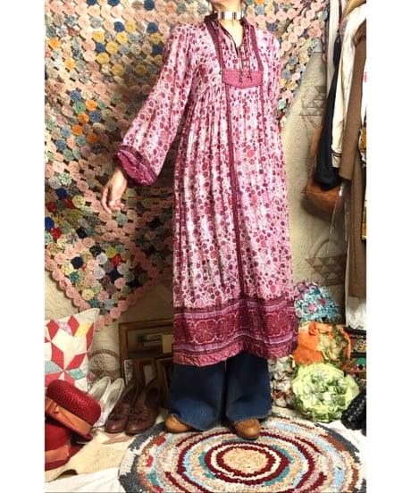 vintage indian cotton dress ②