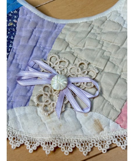 vintage patchwork quilt collar