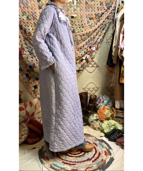 70's quilting flower dress