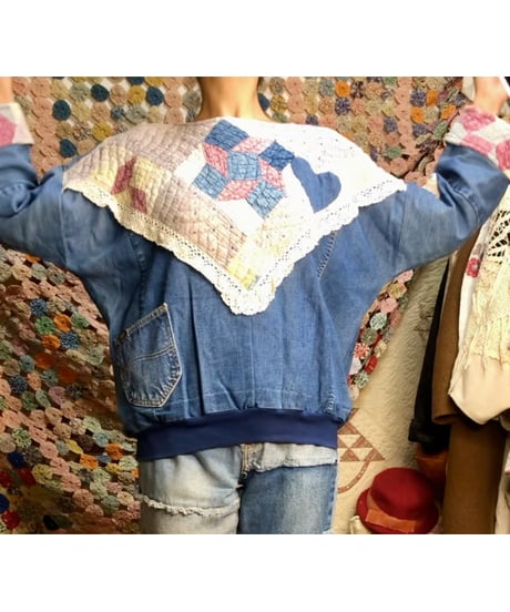 denim patchwork quilt remake tops