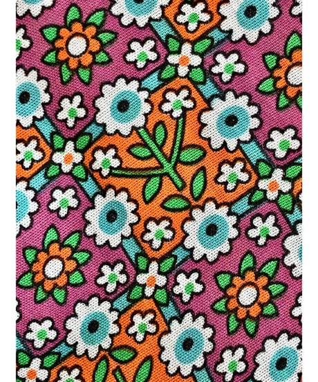 60's funny print summer dress