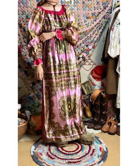 paisley scarf dress