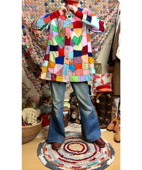 60-70s crazy quilt jacket