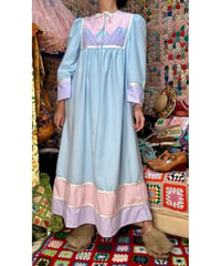 70s pastel fleece dress