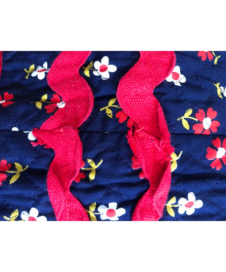 70s quilted flower skirt