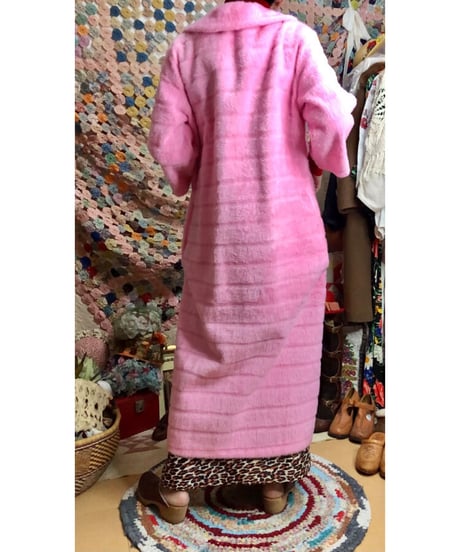 70s fleece fur coat