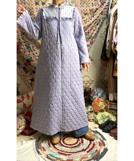 70's quilting flower dress