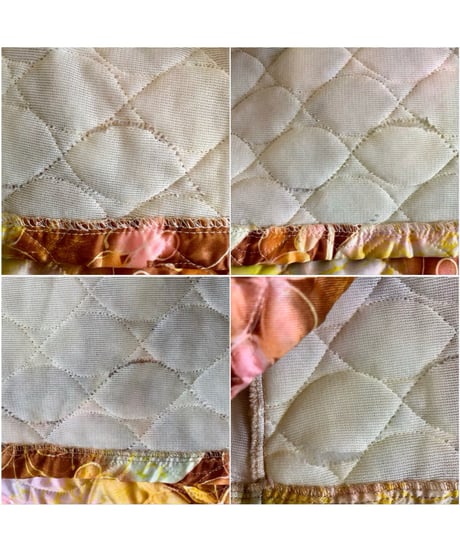 70s quilted super wide pants
