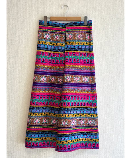 60-70s quilted wide leg pants
